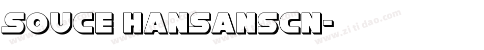Souce HanSansCN字体转换
